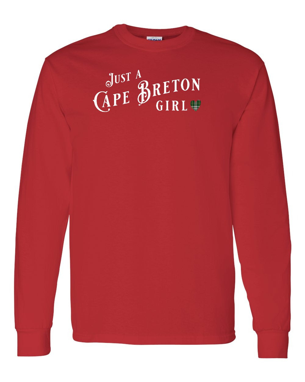 Just a Cape Breton Girl Tartan Full Long Sleeve Tee