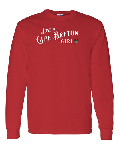 Just a Cape Breton Girl Tartan Full Long Sleeve Tee
