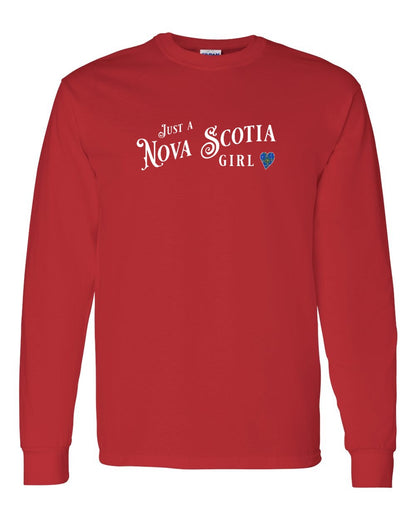 Just a Nova Scotia Girl Tartan Full Long Sleeve Tee