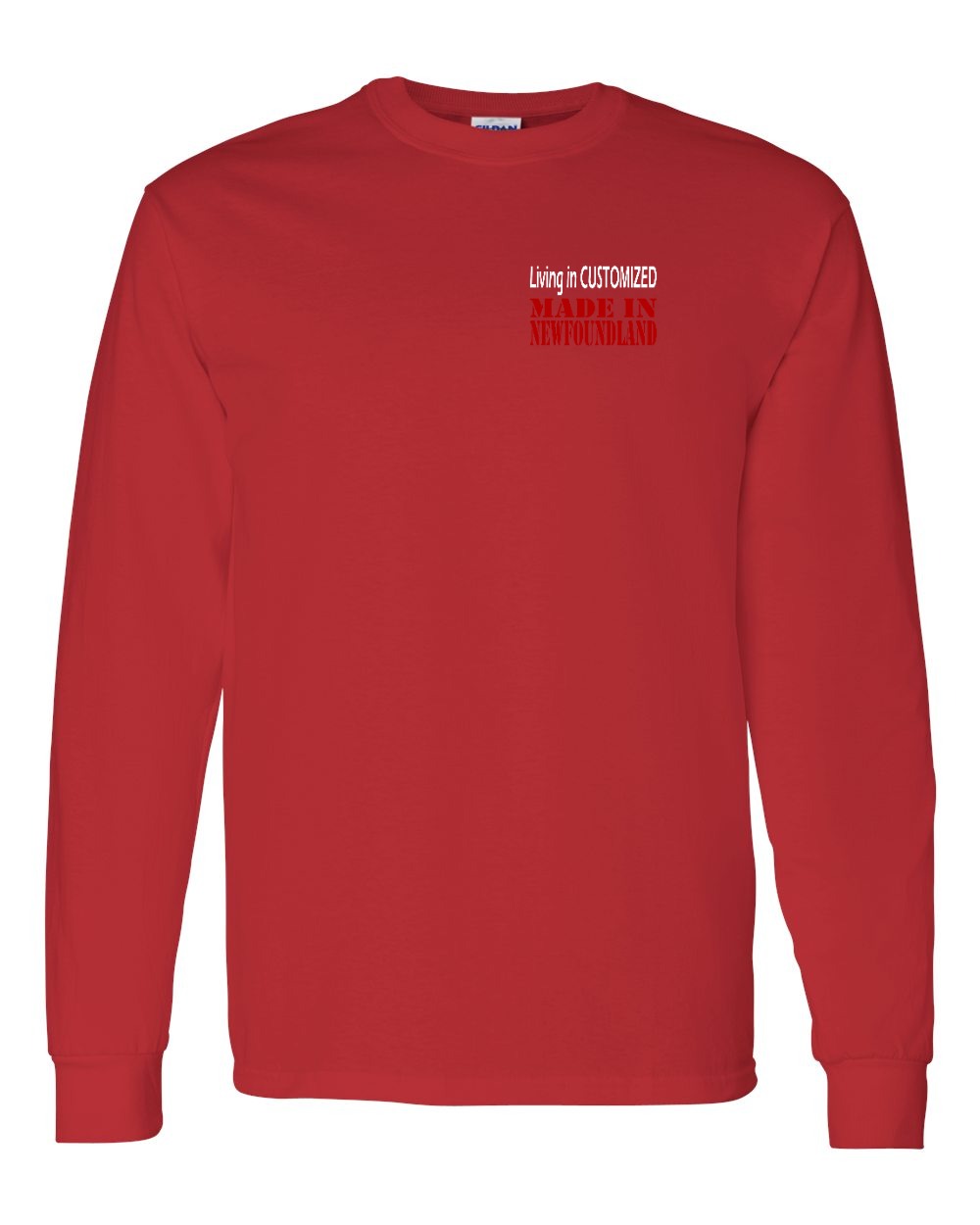 Living in Custom Made in NFLD Left Chest Long Sleeve - Unisex