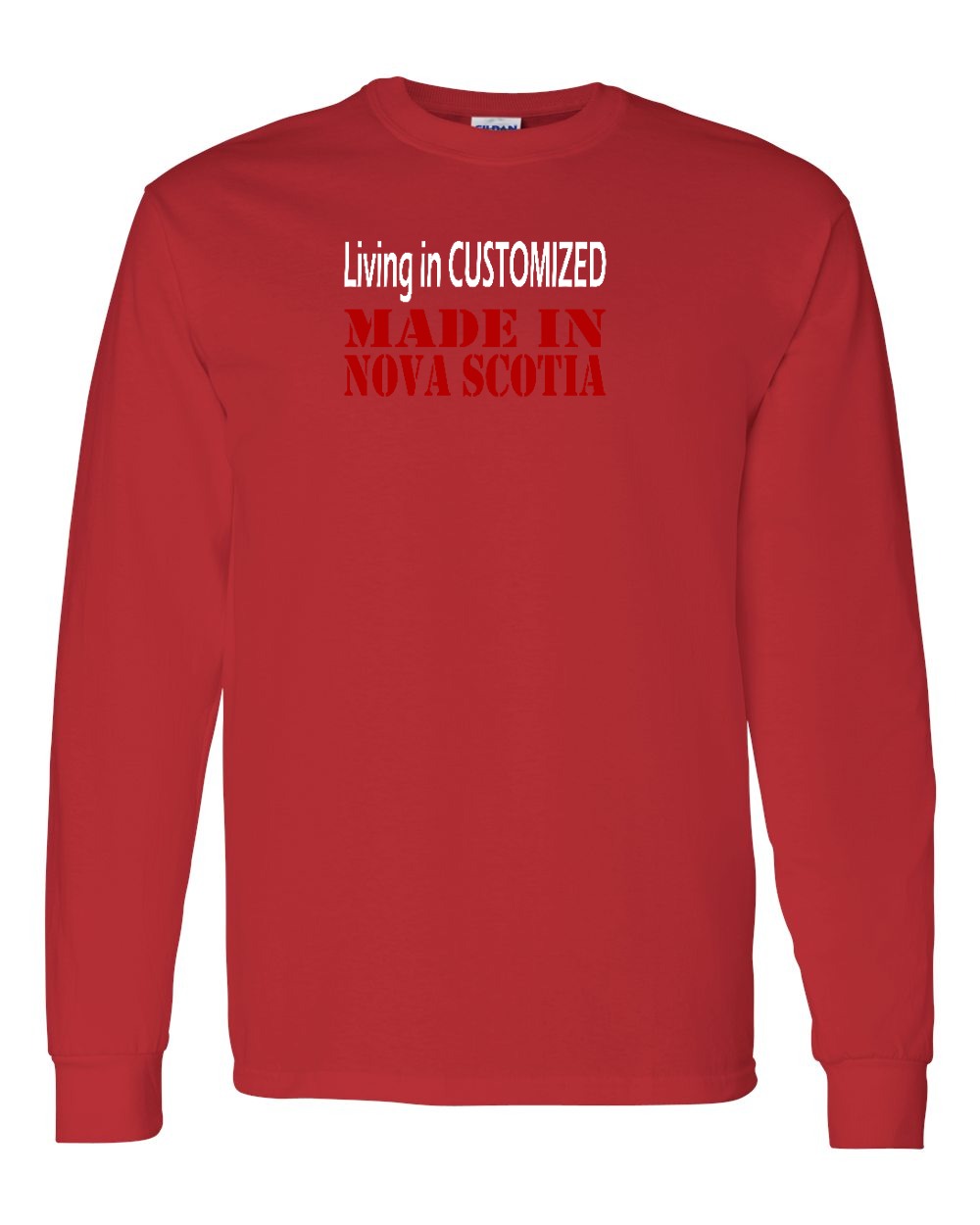 Living in Custom Made in Nova Scotia Full Long Sleeve Tee