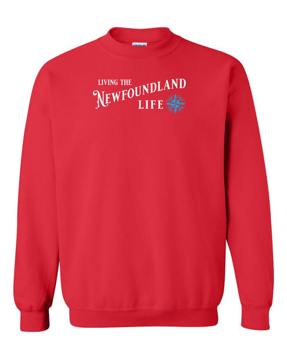 Living the Newfoundland Life blue Full Crewneck Sweatshirt