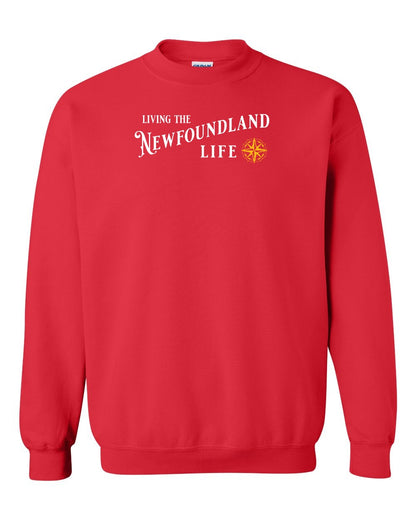 Living the Newfoundland Life yellow Full Crewneck Sweatshirt
