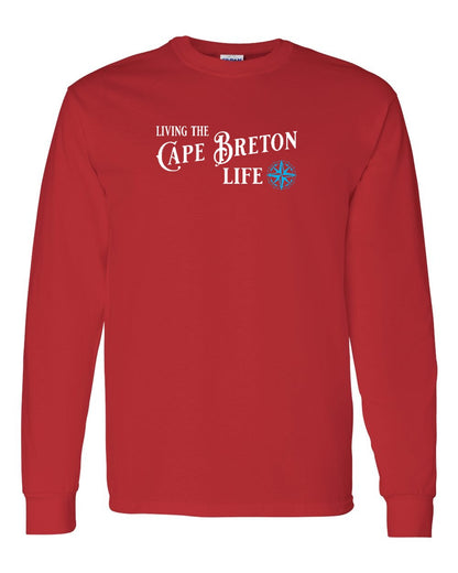 Living the Cape Breton Life blue Full Long Sleeve Tee