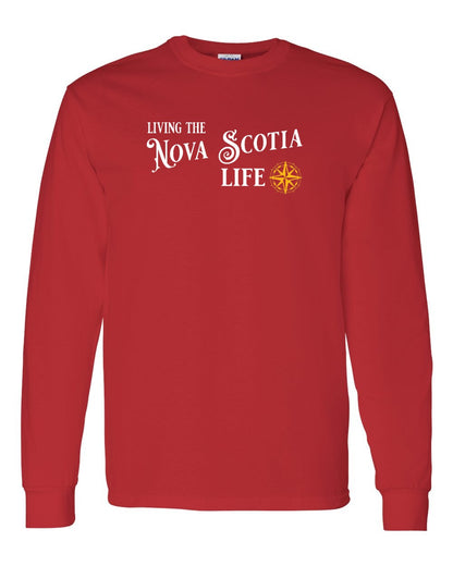 Living the Nova Scotia Life yellow Full Long Sleeve Tee