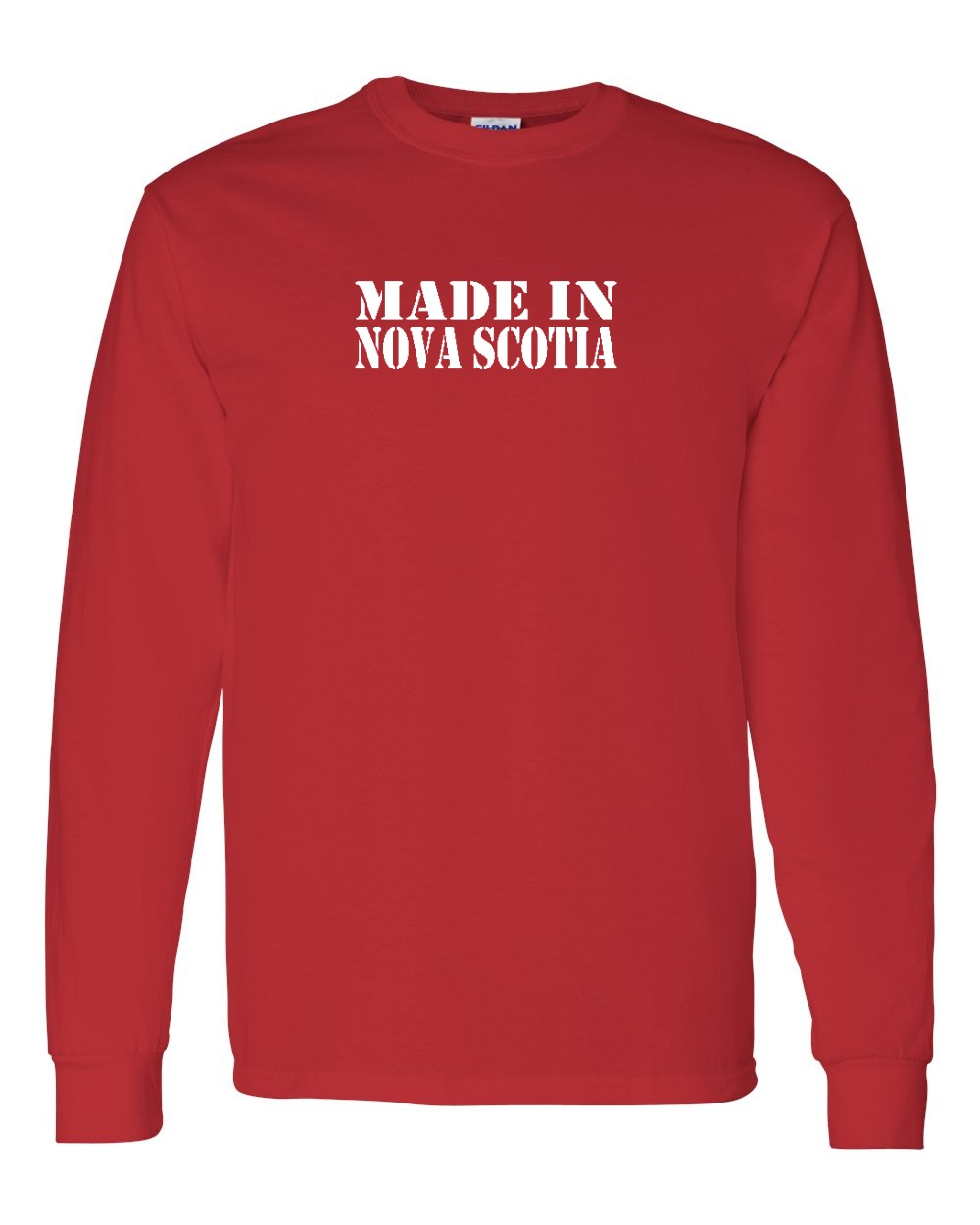 Made In NS ( White Lettering) Long Sleeve Tee - Unisex