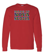 Made In NS ( Tartan Lettering) Long Sleeve Tee - Unisex