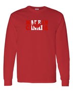 Made in Canada Flag Background Long Sleeve - Gildan Canada (sewn Internationally) - Unisex
