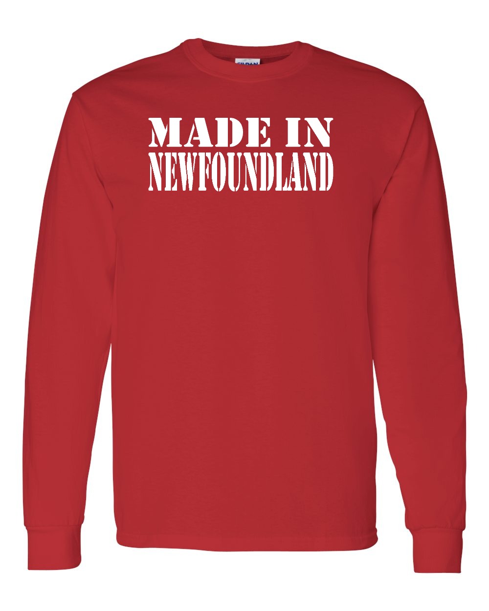 Made In Newfoundland ( White Lettering) Full Long Sleeve