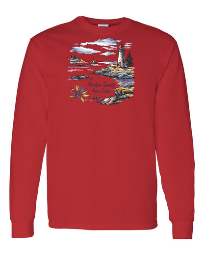 Maritime Serenity Nova Scotia Full Long Sleeve Tee