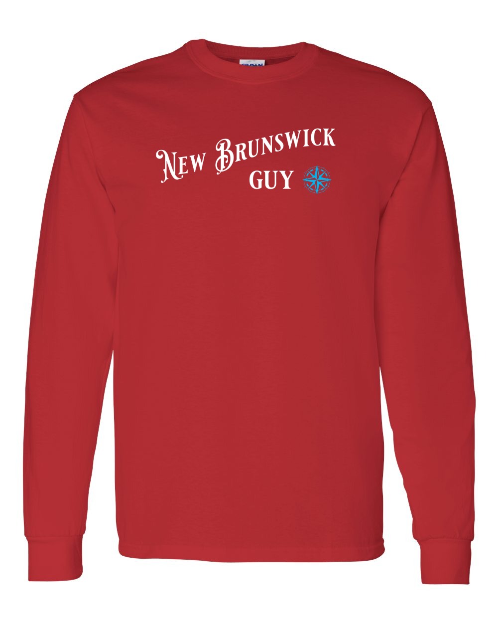 New Brunswick Guy blue Full Long Sleeve Tee