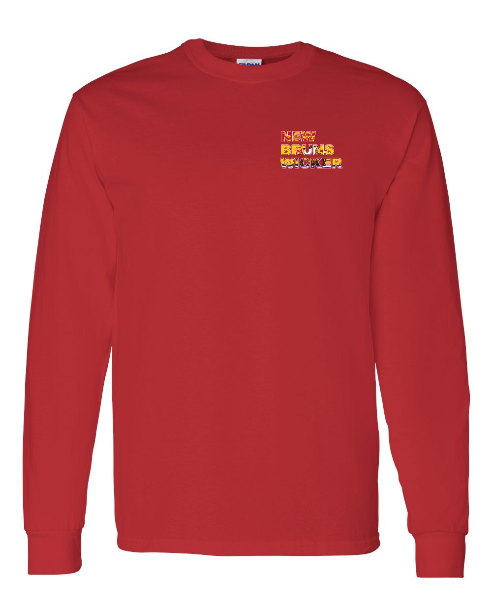 New Bruns Wicker Left Chest and Back Long Sleeve Tee - Unisex