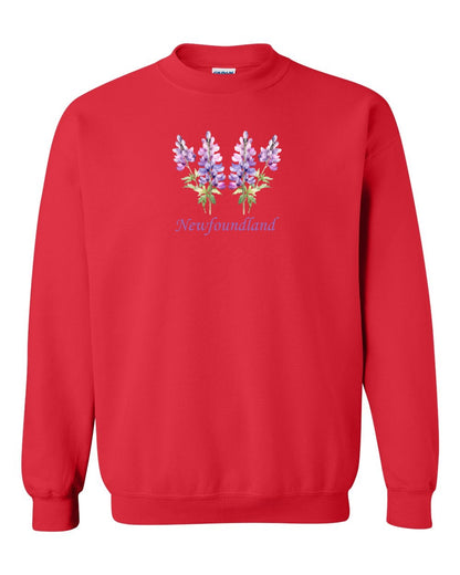 Newfoundland Lupins Full Crewneck Sweatshirt