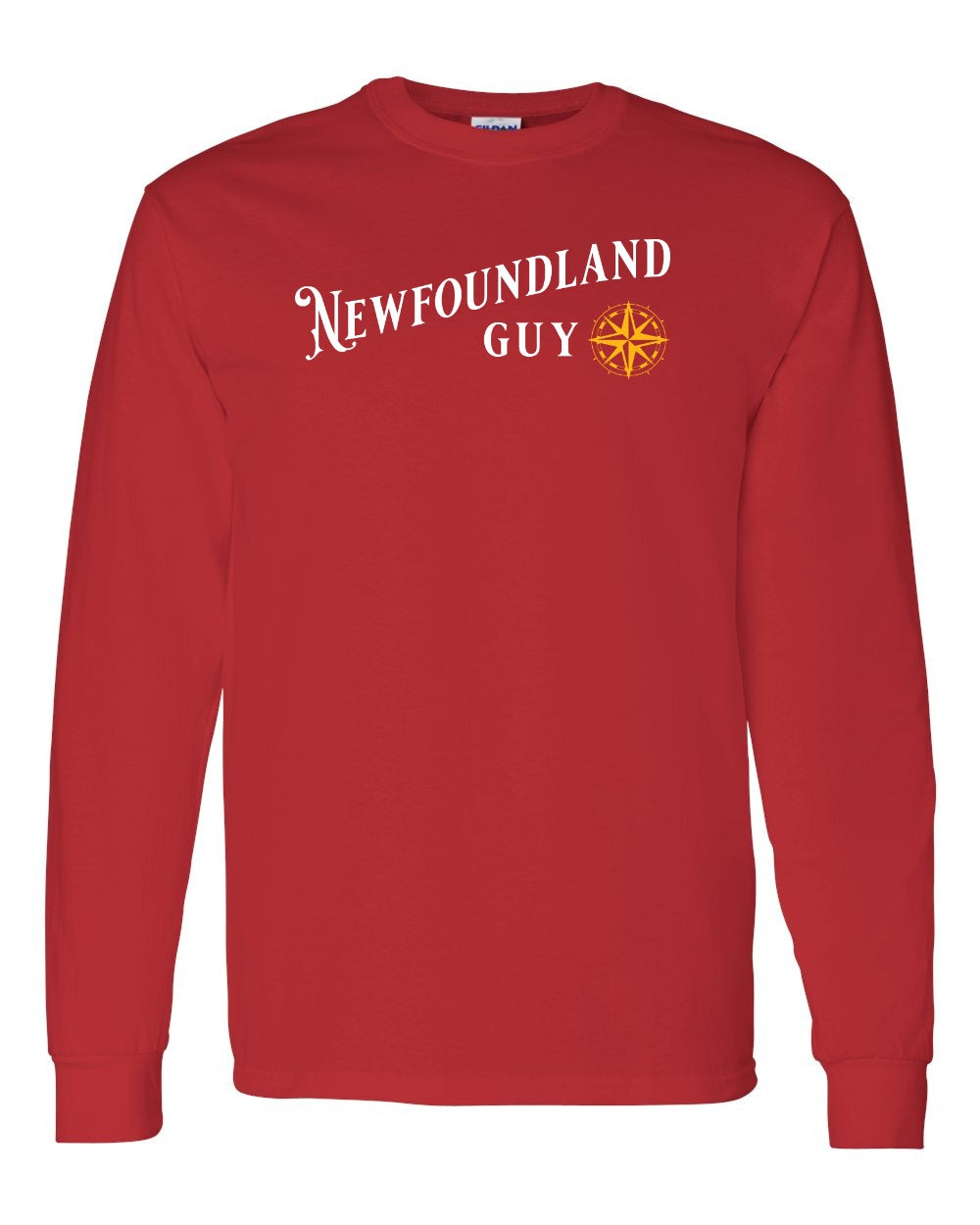 NFLD Guy Yellow Compass Long Sleeve - Unisex