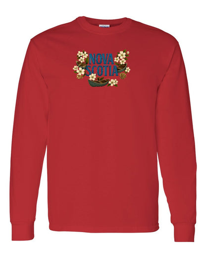 Nova Scotia Flowers Full Long Sleeve Tee