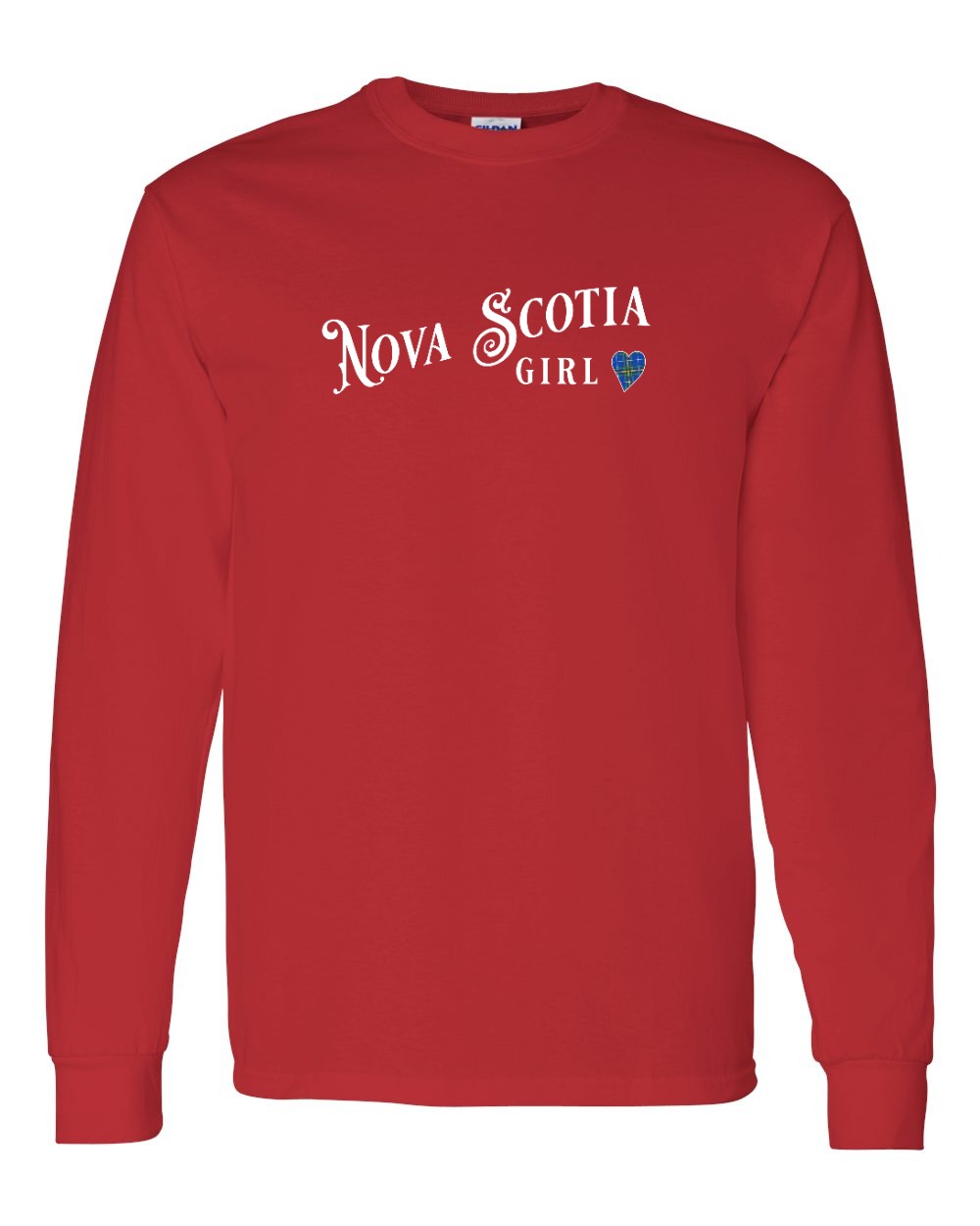 NS Girl Tartan Heart Long Sleeve Tee - Unisex