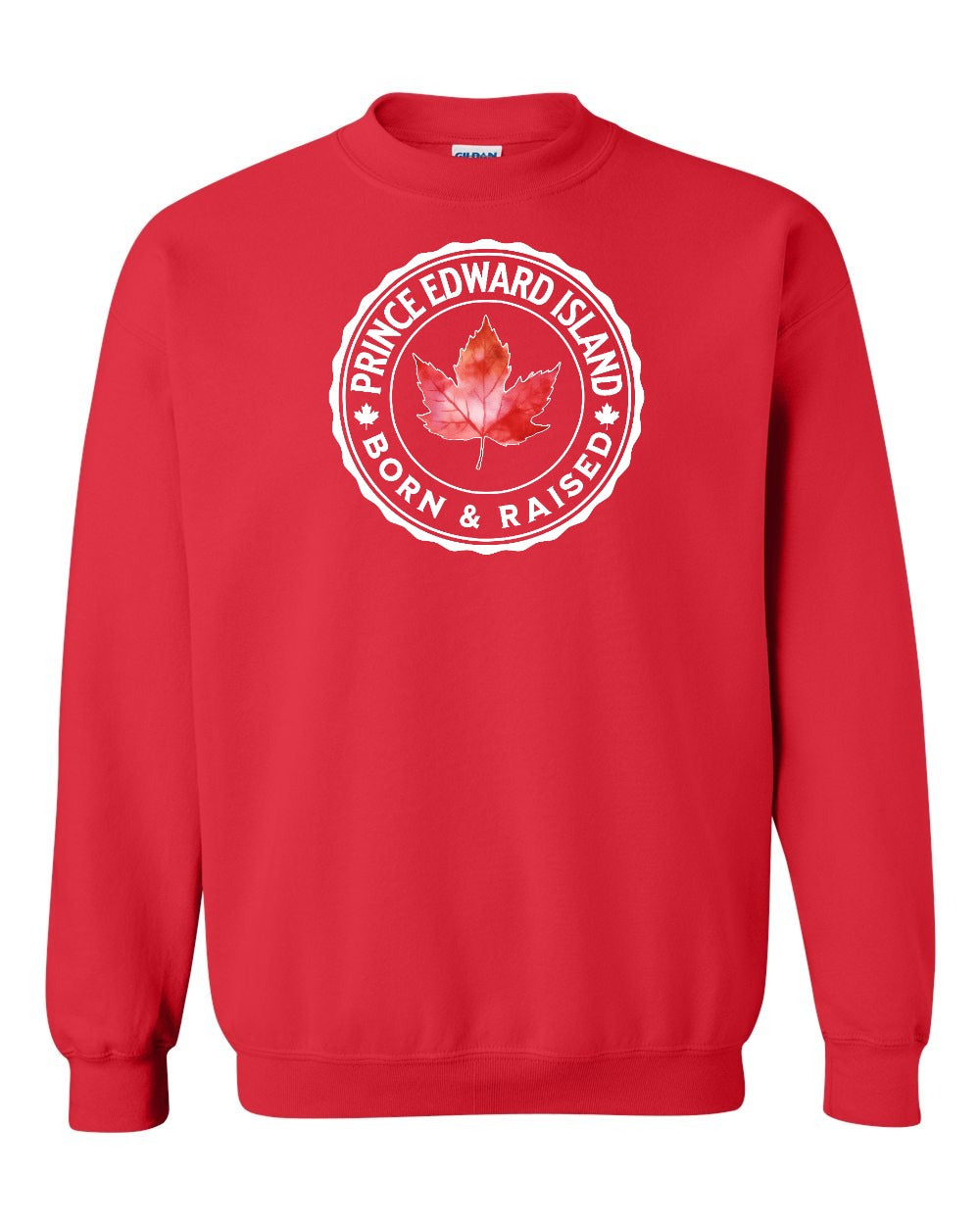 Born and Raised PEI Crewneck Sweatshirt - Gildan Canada (sewn Internationally) - Unisex