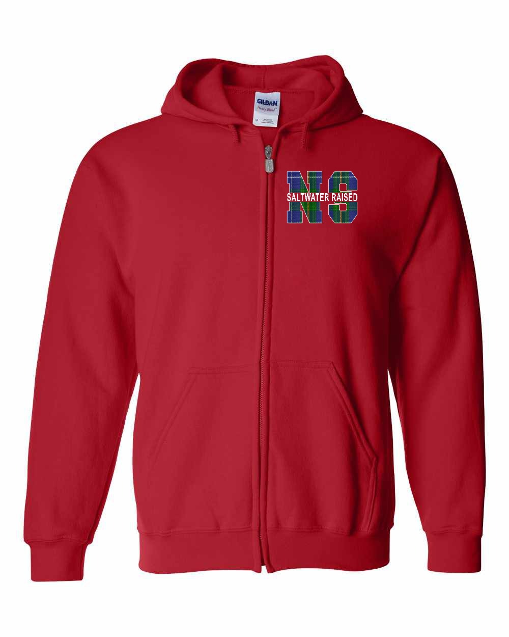 Saltwater Raised NS Left Chest Zip Hoodie - Unisex