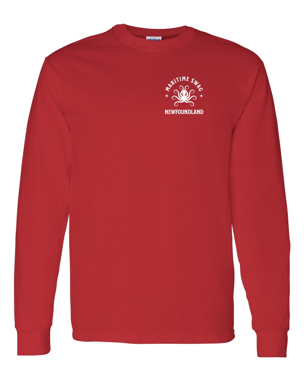 Maritime Swag Newfoundland Octopus Left Chest and Back Long Sleeve