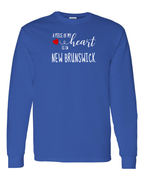 A piece of My heart in NB (Red Heart) Long Sleeve Tee - Unisex