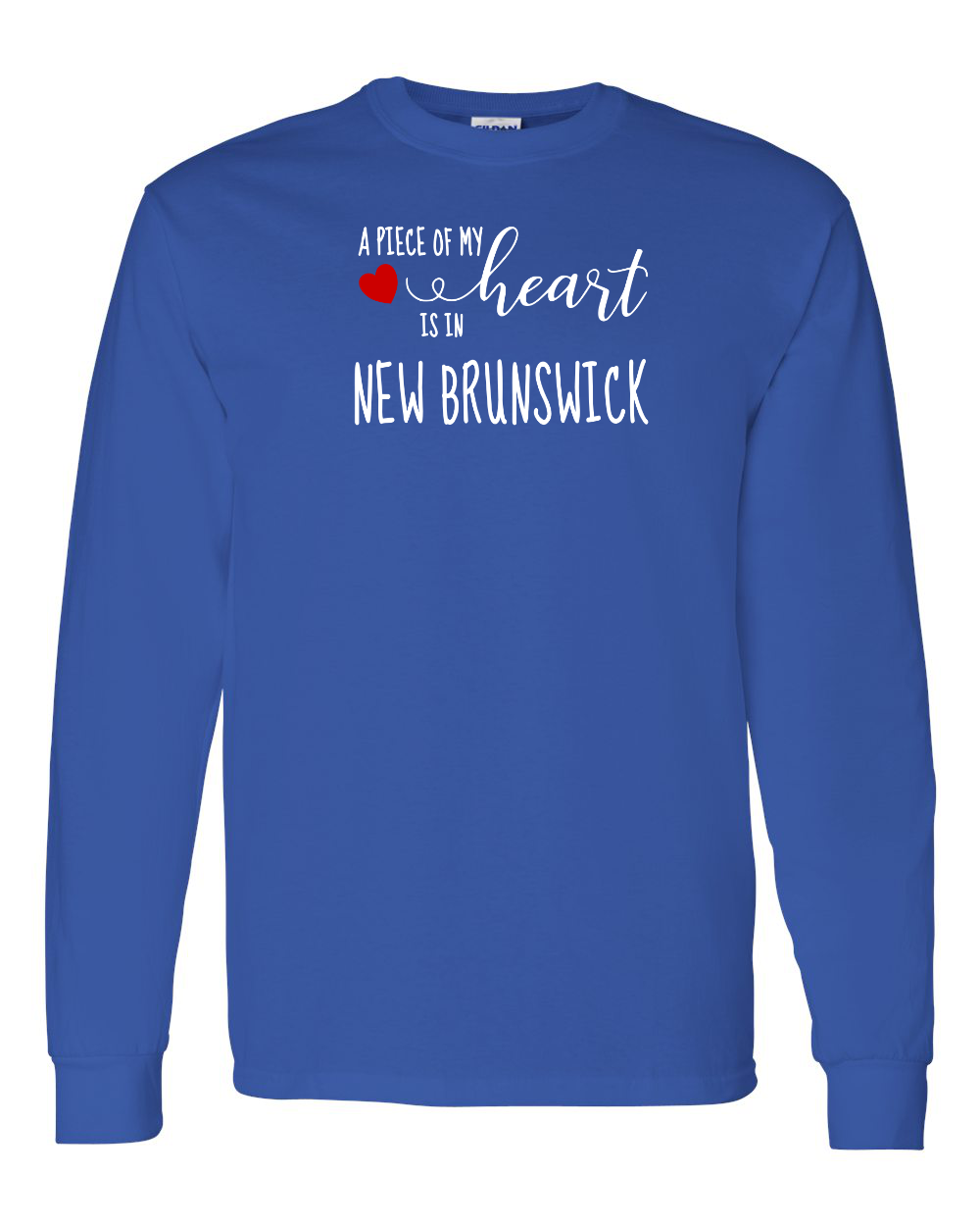A piece of My heart in NB (Red Heart) Long Sleeve Tee - Unisex
