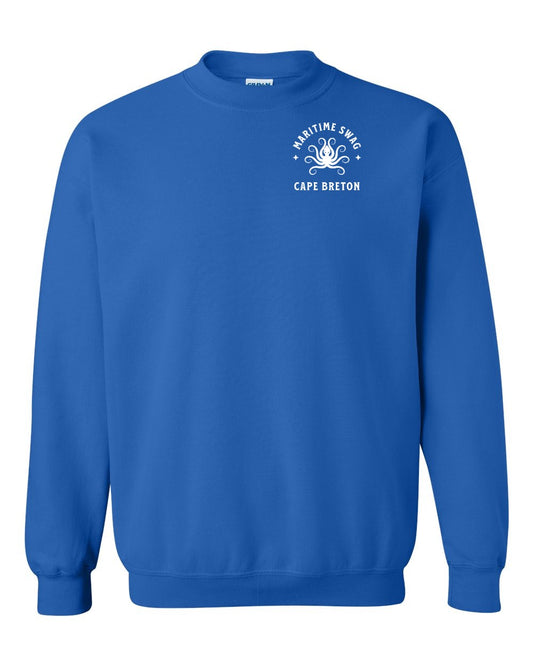 Maritime Swag Cape Breton Octopus Left Chest Crewneck Sweatshirt
