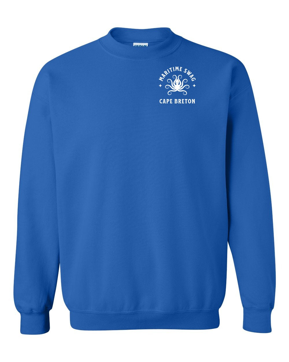 Maritime Swag CB Octopus Left Chest and Back Crewneck Sweatshirt - Unisex