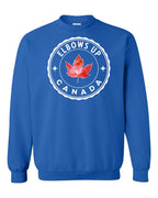 Elbows up Leaf Crewneck Sweatshirt - Gildan Canada (sewn Internationally) - Unisex