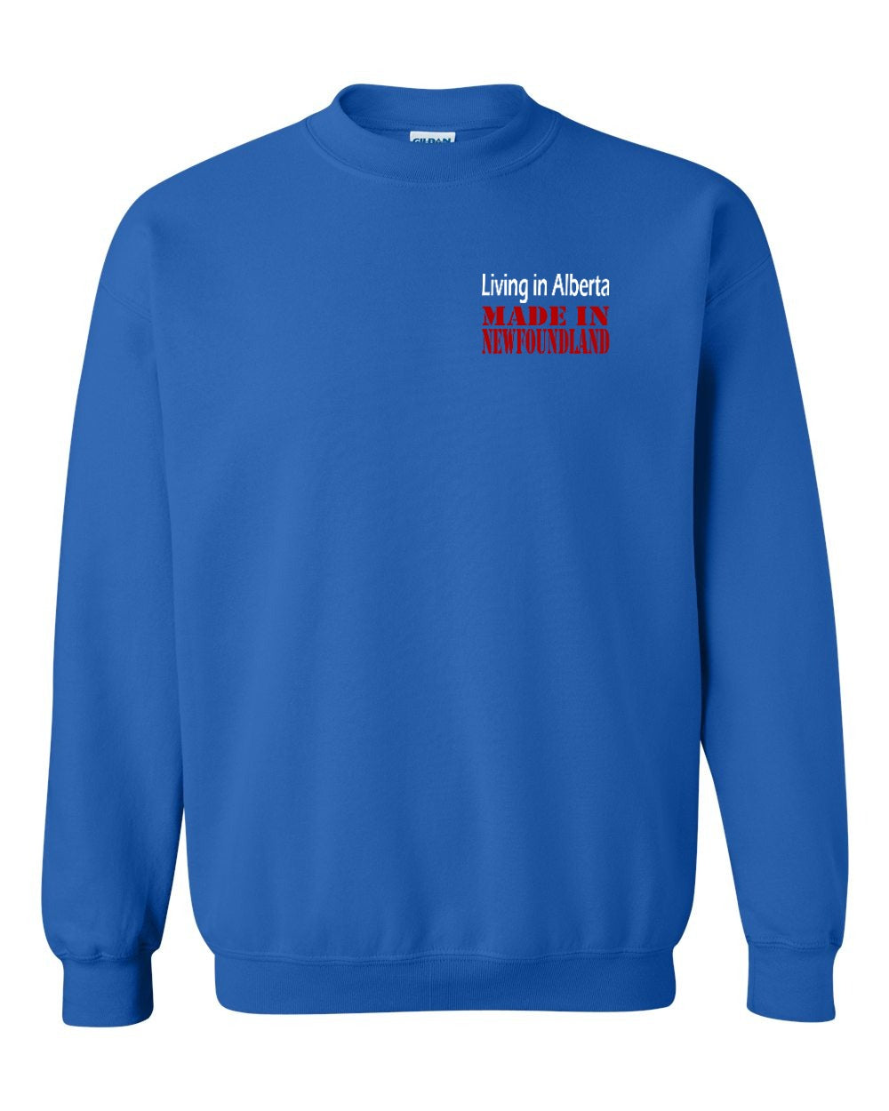Living Alberta Made in Newfoundland Left Chest Crewneck Sweatshirt