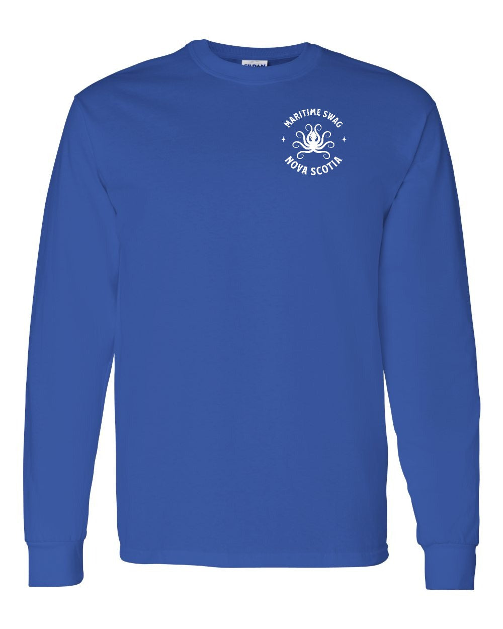 Maritime Swag Nova Scotia Octopus Left Chest Long Sleeve Tee