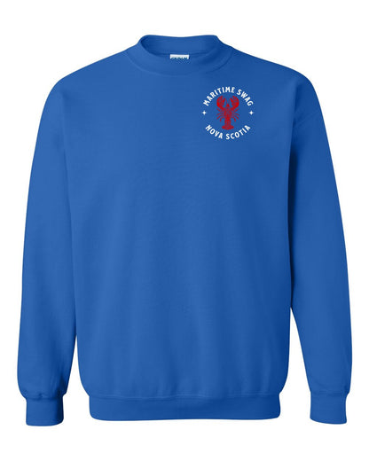 Maritime Swag Nova Scotia Mandala Red Lobster Left Chest and Back crew-neck