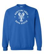 Maritime Swag NS Mandala white Lobster Crewneck Sweatshirt - Unisex