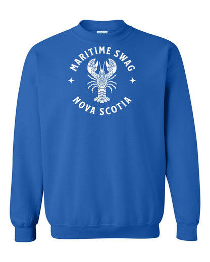Maritime Swag Nova Scotia Mandala white Lobster Full crew-neck