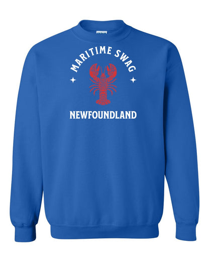 Maritime Swag Newfoundland Mandala Red Lobster Full Crewneck Sweatshirt