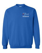 A piece of My heart in NFLD (Red Heart) Left Chest and Back Crewneck Sweatshirt - Unisex