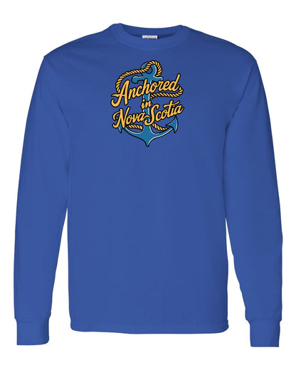 Anchored in Nova Scotia (New Design) Full Long Sleeve Tee