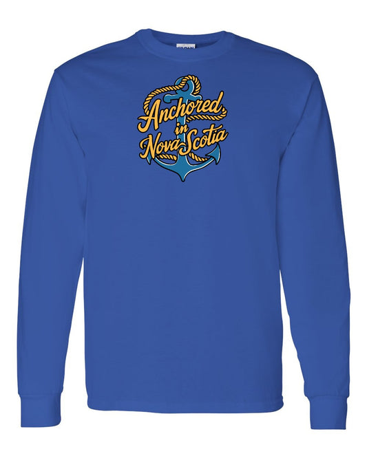 Anchored in Nova Scotia (New Design) Full Long Sleeve Tee
