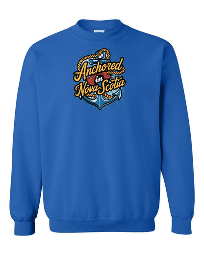 Anchored In Nova Scotia (Old Design) Full crew-neck
