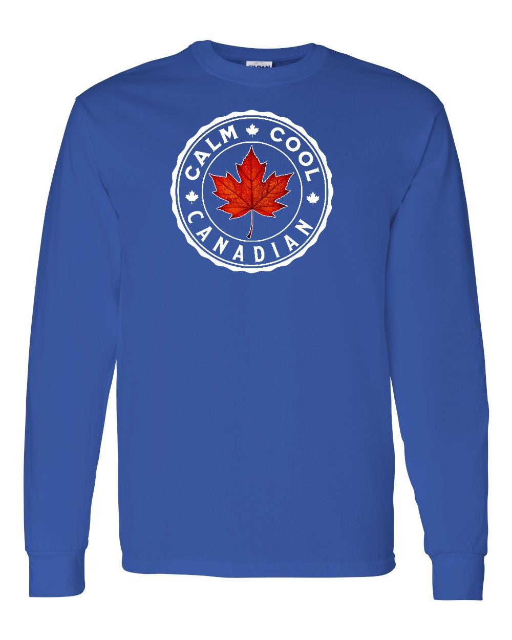 Calm Cool Canadian Leaf Long Sleeve - Gildan Canada (sewn Internationally) - Unisex