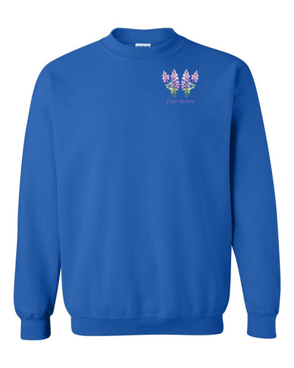 Cape Breton Lupin Left Chest Crewneck Sweatshirt