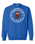 Canadian Strong Beaver Crewneck Sweatshirt - Gildan Canada (sewn Internationally) - Unisex