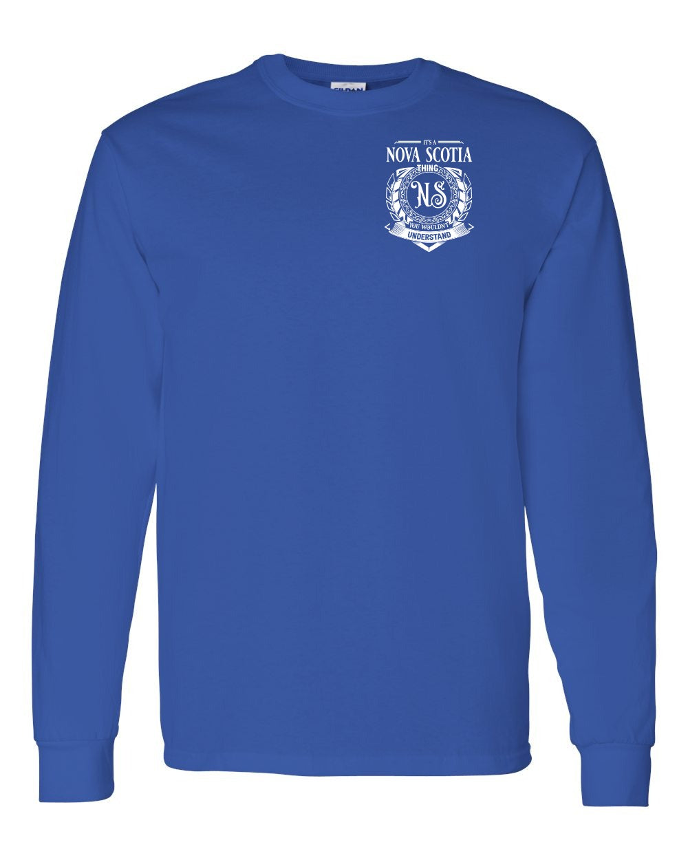 It's  A Nova Scotia Thing Left Chest Long Sleeve Tee