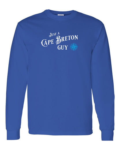 Just a Cape Breton Guy blue Full Long Sleeve Tee