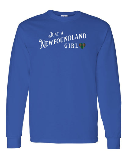 Just a Newfoundland Girl Tartan Full Long Sleeve