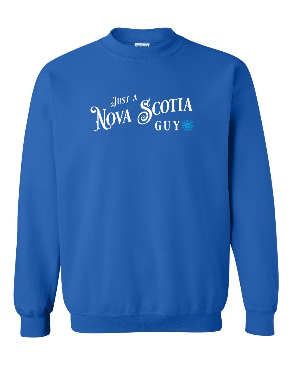 Just a Nova Scotia Guy blue Full crew-neck