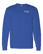 Living the CB Life blue Left Chest and Back Long Sleeve Tee - Unisex
