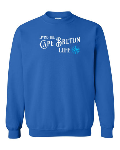 Living the Cape Breton Life blue Full Crewneck Sweatshirt