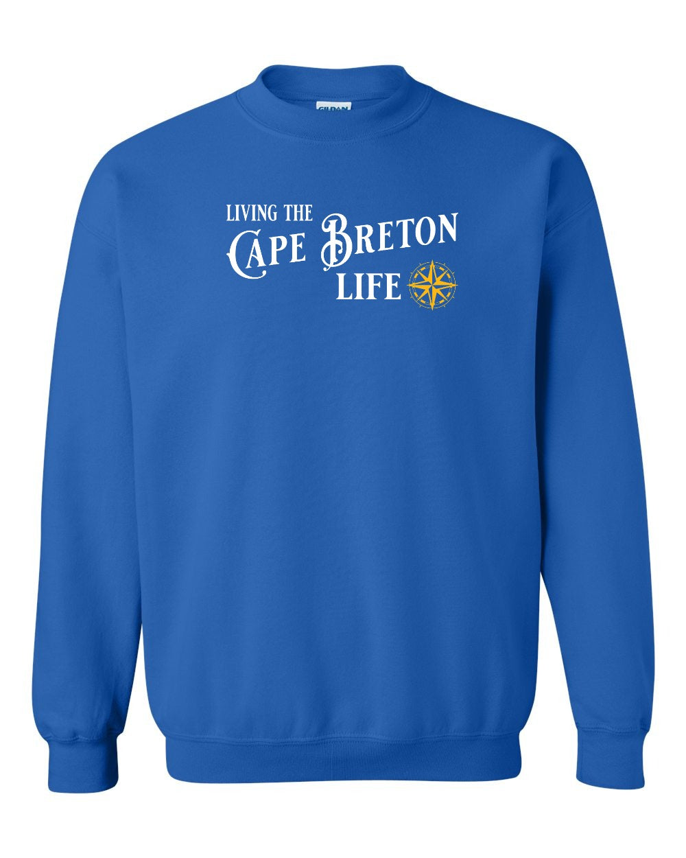 Living the Cape Breton Life yellow Full Crewneck Sweatshirt
