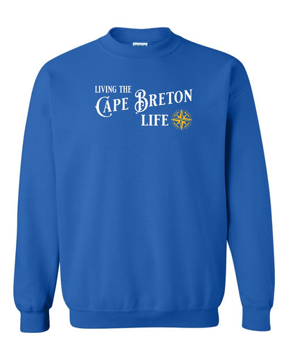 Living the Cape Breton Life yellow Full Crewneck Sweatshirt