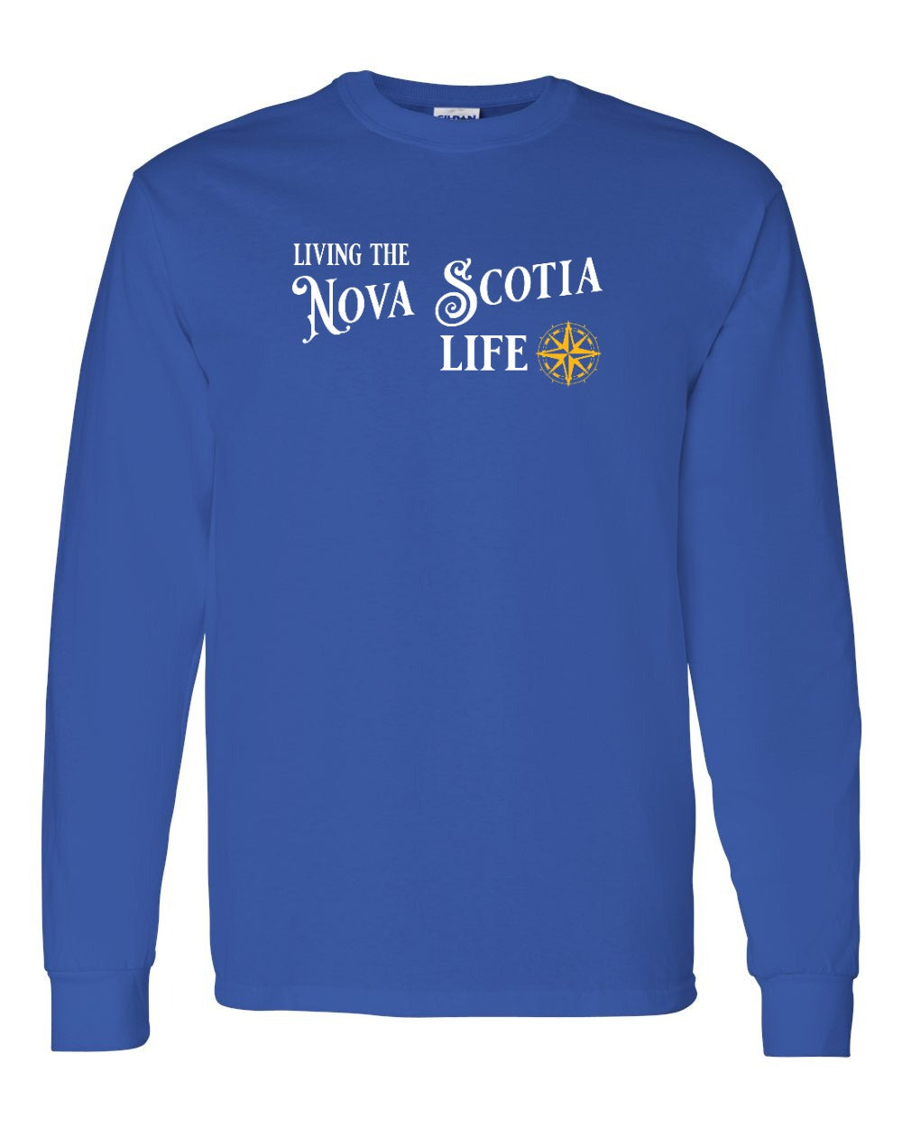 Living the Nova Scotia Life yellow Full Long Sleeve Tee